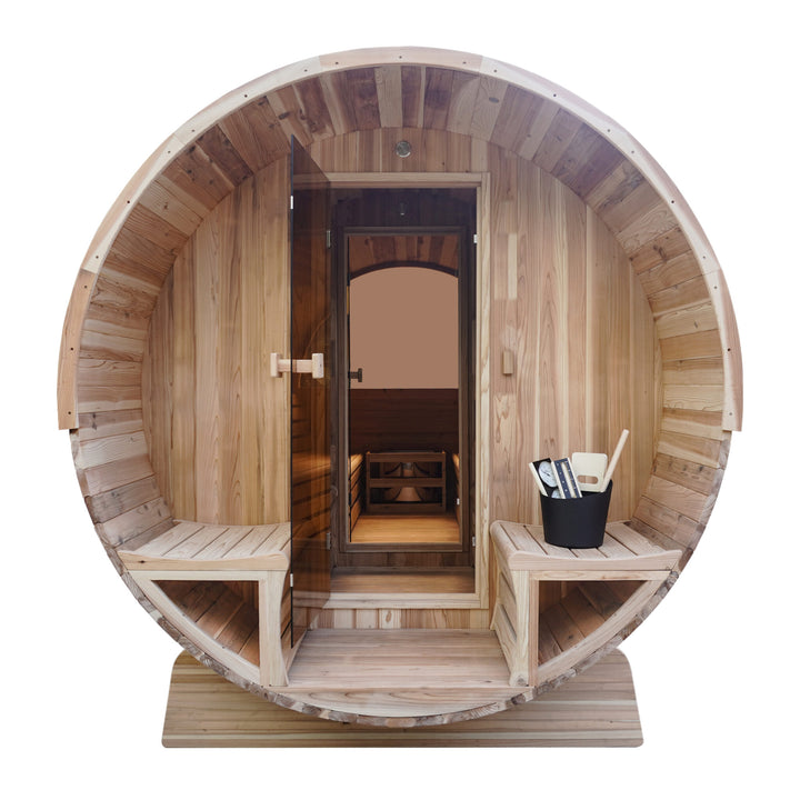 BS6000 Outdoor Half-Glass Barrel Sauna (Copy)