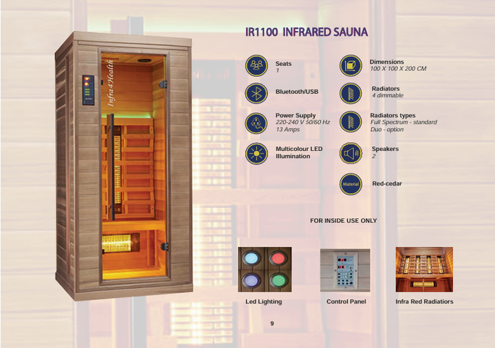 IR1100 Infrared Sauna
