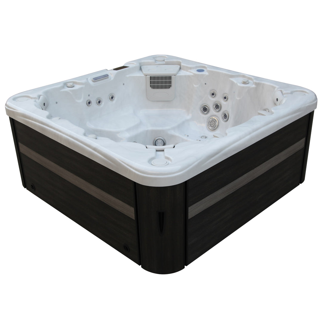 Barcelona 7-person hot tub, side view