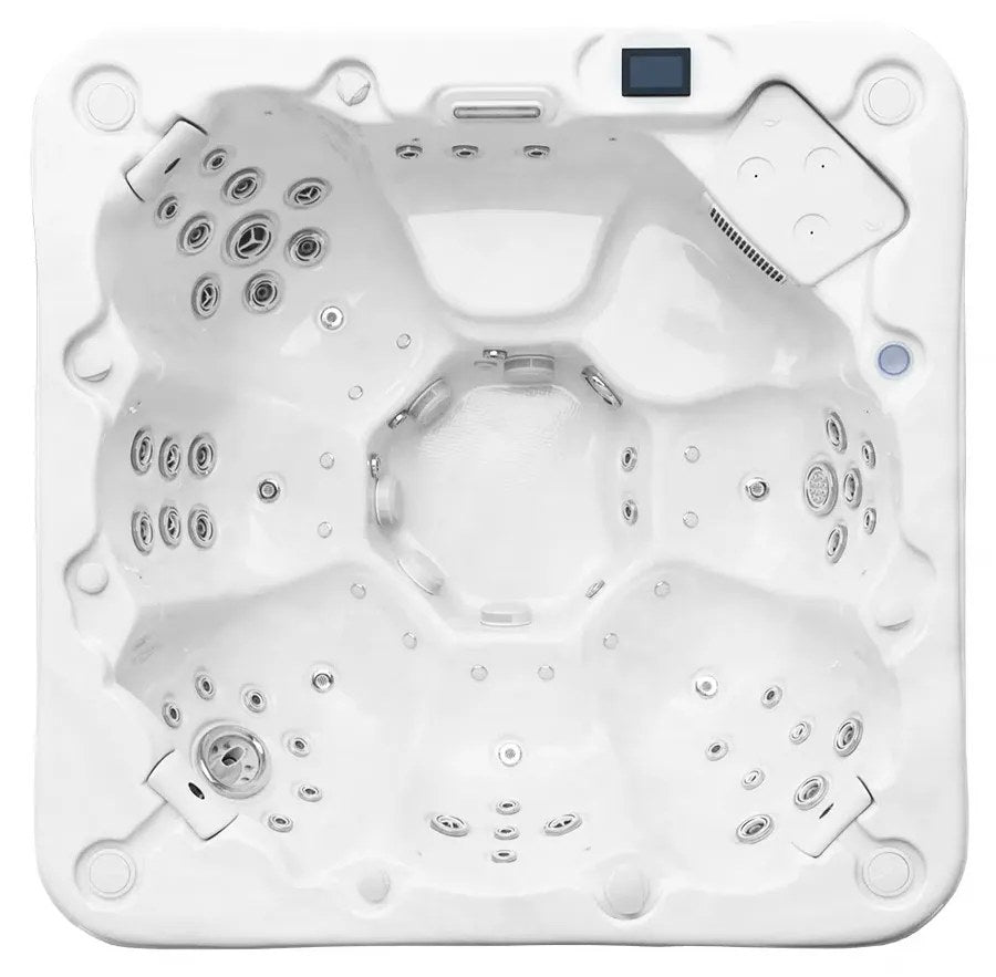 Barcelona 7-person hot tub, top view