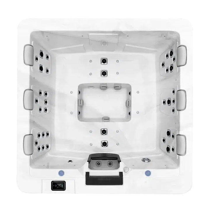 Discovery 6-person hot tub, top view