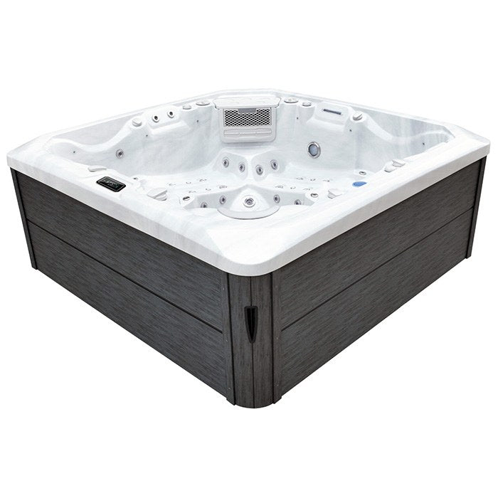 Dynasty 5-person hot tub, side view