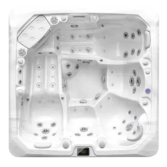 Dynasty 5-person hot tub, top view