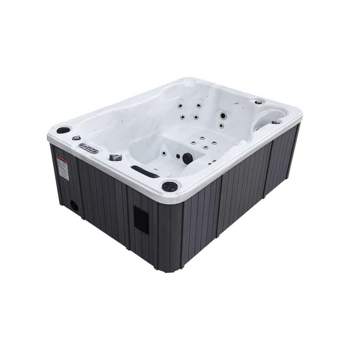 Explore 3-person hot tub, side view
