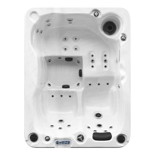 Explore 3-person hot tub, top view