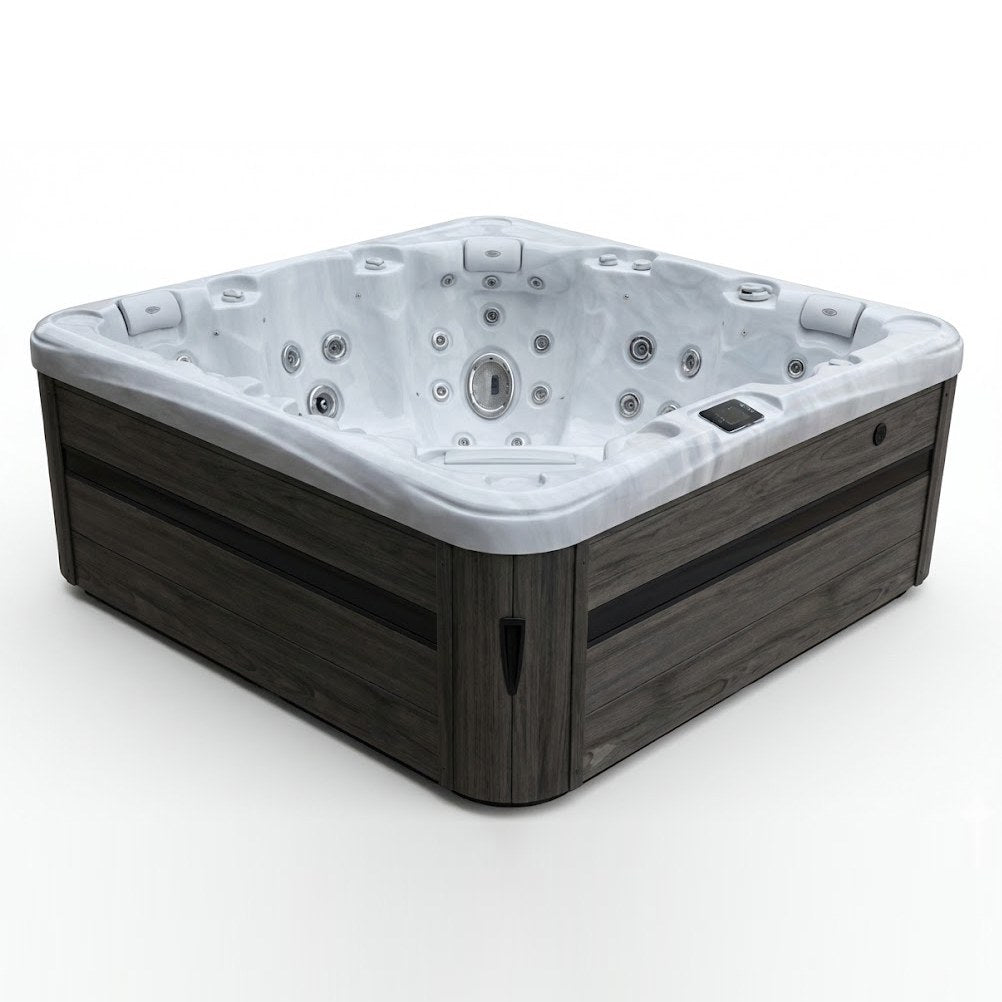 Formentera 5-person hot tub, side view