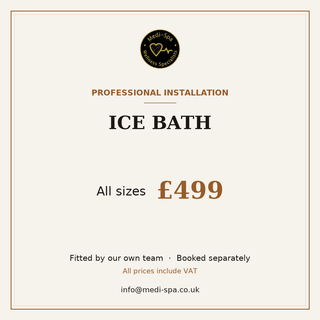 Ice bath: Professional installation for ice baths, £499