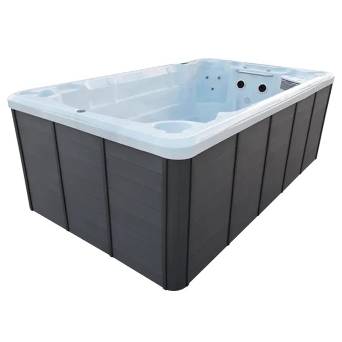 Pluto swim spa side view