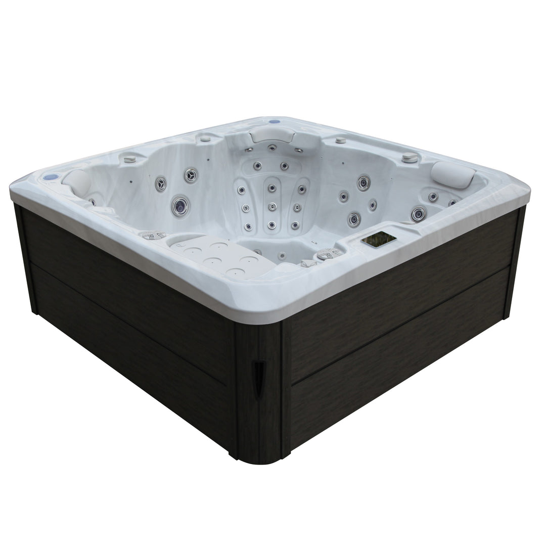 Prime 6-person hot tub, side view