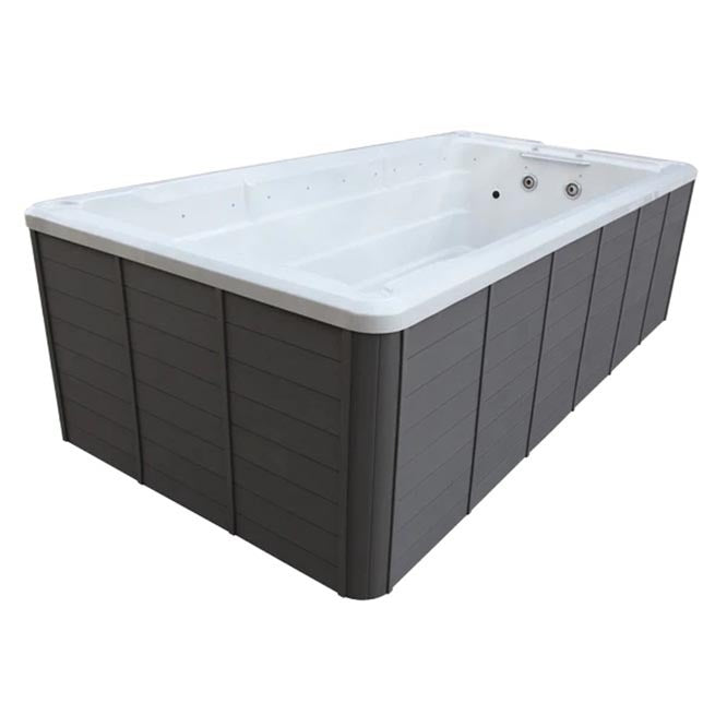 Wave Silverline swim spa side view